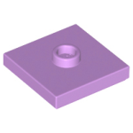 LEGO 87580 Medium Lavender Plate, Modified 2 x 2 with Groove and 1 Stud in Center (Jumper), 23893, 92569 (losse stenen 22-17)*P