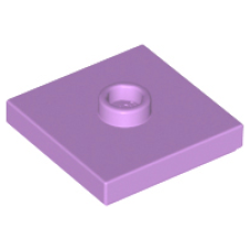 LEGO 87580 Medium Lavender Plate, Modified 2 x 2 with Groove and 1 Stud in Center (Jumper), 23893, 92569 (losse stenen 22-17)*P