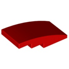 LEGO Red Slope, Curved 4 x 2 *P