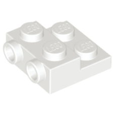 LEGO 99206 White Plate Modified 2 x 2 x 2/3 with 2 Studs on Side(losse stenen 15-17)*