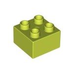 LEGO Duplo 3437 Brick 2 x 2 LIME*