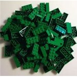 LEGO Blokje  GROEN Graveren met Naam en Ingekleurd 