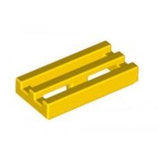 LEGO 2412b Yellow Tile, Modified 1 x 2 Grille with Bottom Groove / Lip, 15561, 30244, 35248, 51815 (losse stenen 8-26)*