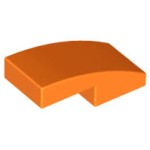 LEGO 11477 Orange Slope, Curved 2 x 1 No Studs *