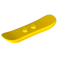 LEGO 18746 Yellow Minifigure, Utensil Snowboard Small *P