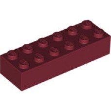 LEGO 2456 Dark Red Brick 2 x 6*