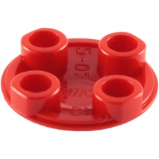 LEGO 2654 Red Plate, Round 2 x 2 with Rounded Bottom (Boat Stud) *