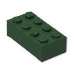 LEGO 3001 Dark Green Brick 2x4, 3556, 15589, 54534, 72841 (120723)*