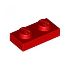 LEGO 3023 Red Plate 1 x 2, 6225, 28653 (060623)*
