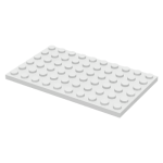 LEGO 3033 White Plate 6 x 10