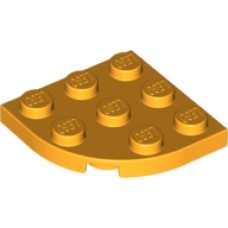 LEGO 30357 Bright Light Orange Plate, Round Corner 3 x 3*