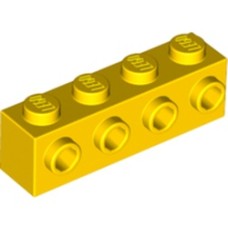 LEGO 30414 Yellow Brick, Modified 1 x 4 with 4 Studs on 1 Side*