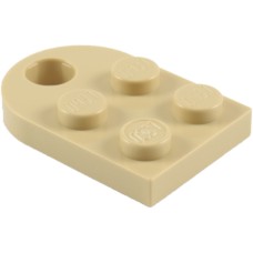LEGO 3176 Tan Plate, Modified 3 x 2 with Hole         *