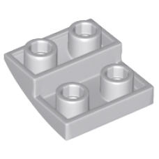 LEGO 32803 Light Bluish Gray Slope, Curved 2 x 2 x 2/3 Inverted (230623)*