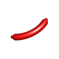 LEGO 33078 Red Hot Dog Hot Dog Worstje / Sausage (140623)*