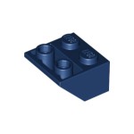 LEGO 3660 Dark Blue Slope Inverted 45 2 x 2 with Flat Bottom Pin*