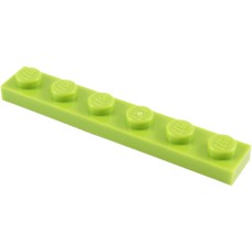 LEGO 3666 Lime Plate 1 x 6*