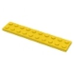 LEGO 3832 Yellow Plate 2 x 10*