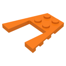 LEGO 43719 Orange Wedge, Plate 4 x 4*