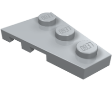 LEGO 43722 Light Bluish Gray Wedge, Plate 3 x 2 Right*