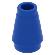 LEGO 4589b Blue Cone 1 x 1 with Top Groove*