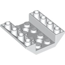 LEGO 4658973 72454 White Slope Inverted 45 4 x 4 Double with 2 Holes*