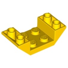 LEGO 4871 Yellow Slope, Inverted 45 4 x 2 Double / Omgekeerde dakpan 45 graden 4x2 dubbel Geel*