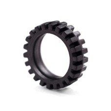 LEGO 61254 Black Tire 23mm D. x 7mm Offset Tread - Band Around Center of Tread*