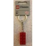 LEGO 850154 2 x 4 Brick - Red Key Chain