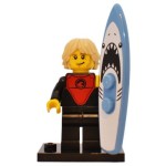 LEGO 71018 Col17-1 Professional Surfer - Complete Set with Stand