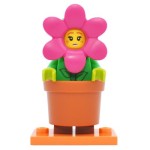 LEGO 71021 col18-14 Flower Pot Girl - Complete Set with Stand