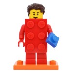LEGO 71021 col18-2 Brick Suit Guy - Complete Set with Stand