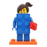 LEGO 71021 col18-3 Brick Suit Girl - Complete Set with Stand