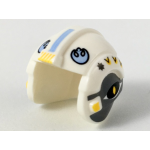LEGO x164pb21 White Minifigure, Headgear Helmet SW Rebel Pilot with Bright Light Blue Rebel Logo and Dark Bluish Gray Sides Pattern (losse stenen 1-9)