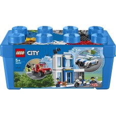 LEGO 60270 Politie opbergdoos  ( doos is per abuis voorzien rechts voor op van een beveiligingssticker 3 cm in het vierkant )