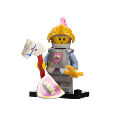 LEGO 71034-col23-11 Ridder van het Gele Kasteel (Complete Set met Standaard en Accessoires)