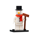 LEGO 71034-col23-3 Sneeuwpop (Complete Set met Standaard en Accessoires)
