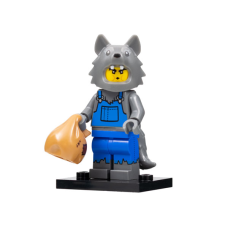 LEGO 71034-col23-8 Man in Wolvenkostuum (Complete Set met Standaard en Accessoires)