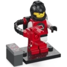 LEGO 71046-col26-5 M-Tron Gewichtsheffer, (complete set met standaard en accessoires)