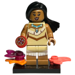 LEGO 71038-coldis100-12 Pocahontas, Disney 100 (Complete set met standaard en accessoires)