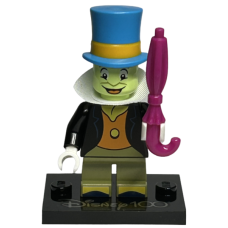 LEGO 71038-coldis100-3 Jiminy Cricket, Disney 100 (Complete set met standaard en accessoires)