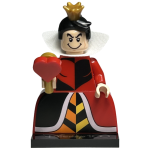LEGO 71038-coldis100-7 Queen of Hearts, Disney 100 (Complete set met standaard en accessoires)