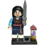 LEGO 71038-coldis100-9 Mulan, Disney 100 (Complete set met standaard en accessoires)