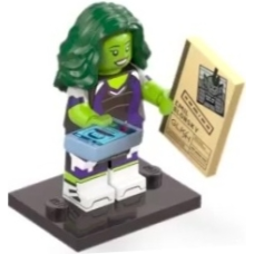LEGO 71039-colmar2-5 Marvel Studios, Serie 2 She-Hulk (Complete set met standaard en accessoires)