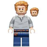 LEGO Jurassic World jw048 Owen Grady - Open Neck Shirt