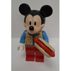 LEGO dis072  Mickey Mouse - Tan Safari Vest, Medium Blue Shirt and a hotdog (Plank Links) (140623)*