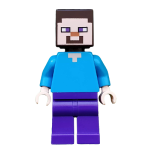 LEGO mine009 Steve - Donkerpaarse benen