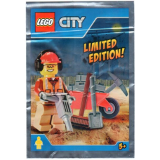 LEGO 951702 Worker with Wheelbarrow foil pack
