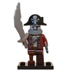 LEGO 71010 col14-2 Zombie Pirate - Complete Set