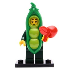 LEGO 71027 Col20-3 Peapod Costume Girl, Series 20 (Complete Set with Stand and Accessories)